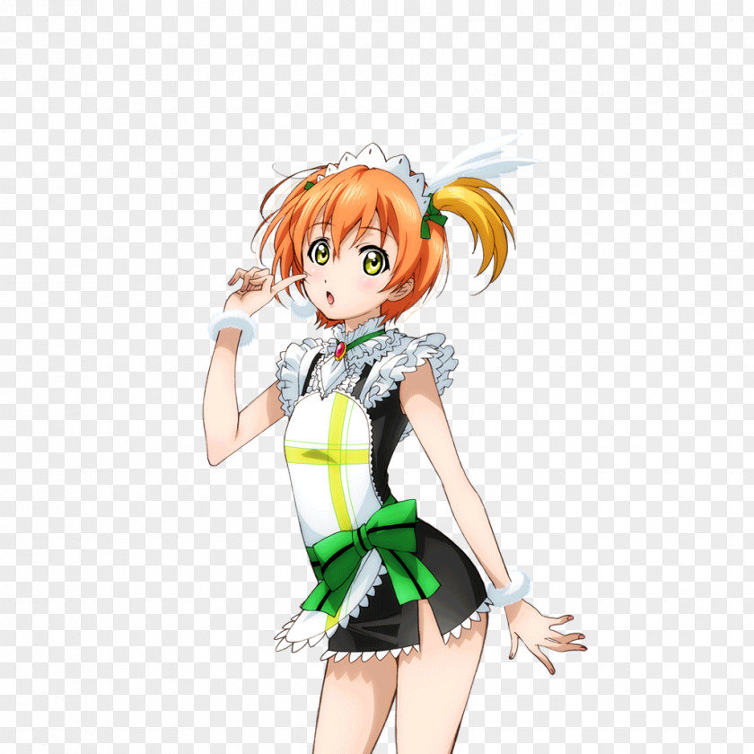 Cosplay Rin Hoshizora もぎゅっと“love”で接近中! Costume French Maid PNG