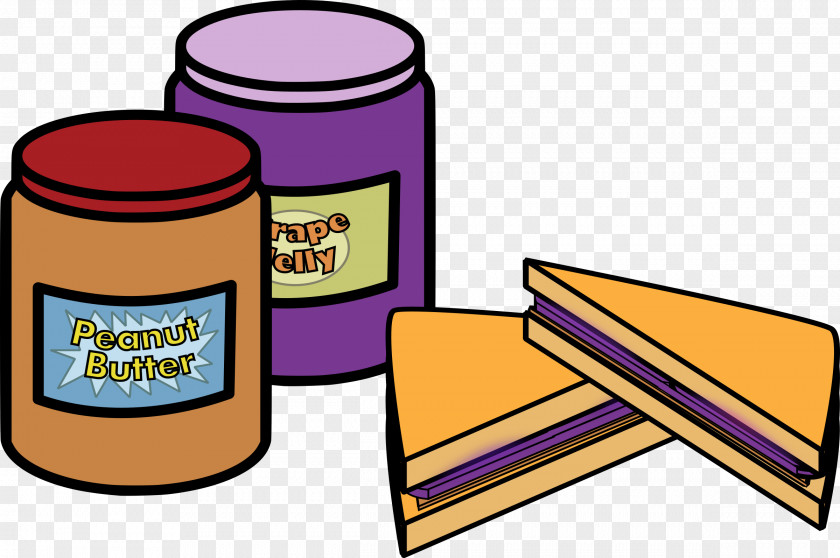 Grape Peanut Butter And Jelly Sandwich Jam Clip Art PNG