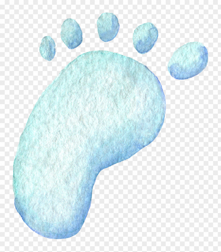Light Blue Foot Footprints PNG