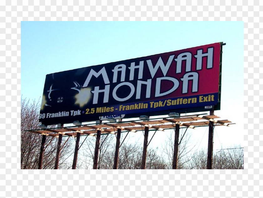 Mahwah Honda Billboard Advertising Signage PNG