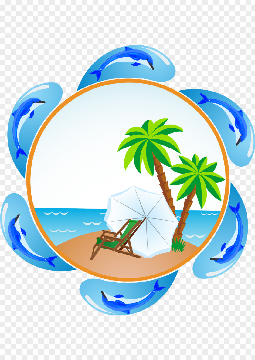 Sea Island,coconut,Coco,tourism,Great Cartoon Comics Illustration PNG