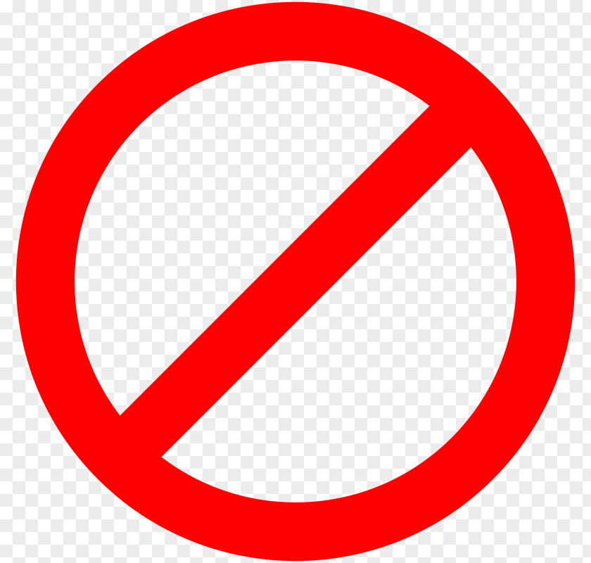 Sign Stop No Symbol Clip Art PNG