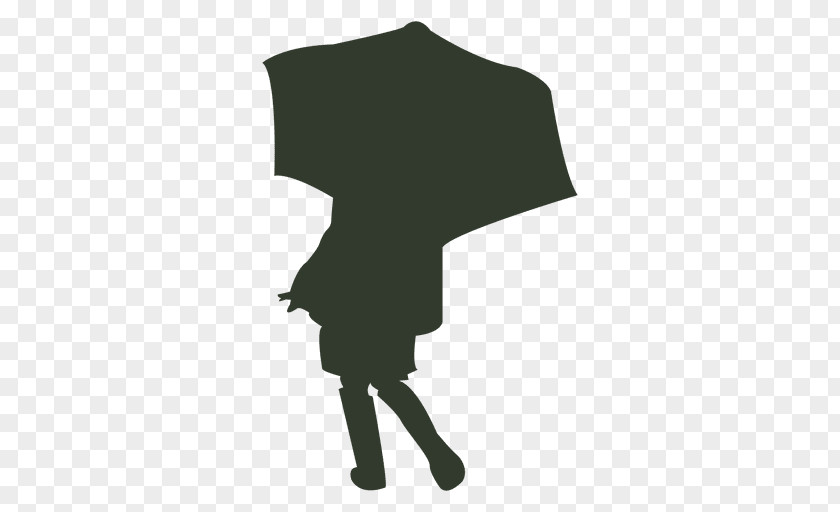 Umbrella Silhouette Clip Art Image Illustration PNG