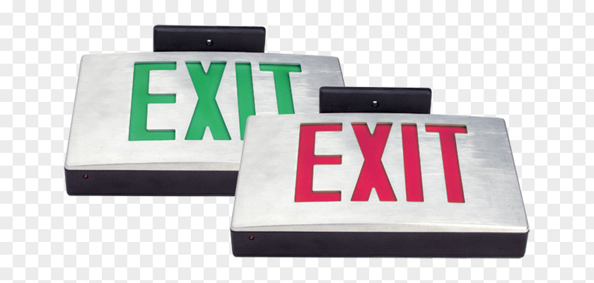 Light Emergency Lighting Exit Sign Fixture PNG