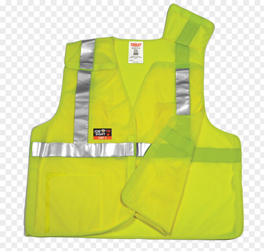 Safety Vest Gilets High-visibility Clothing Yellow Jacket PNG