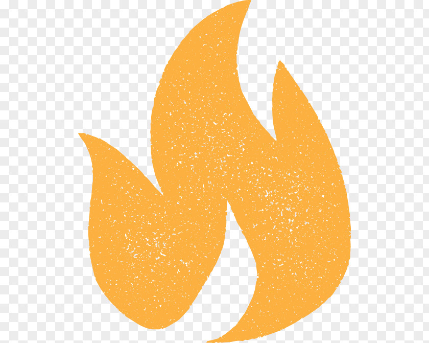 Yellow Flame Symbol Font PNG