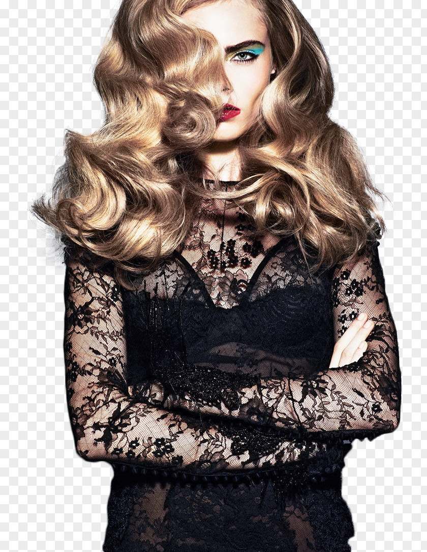 Cara Delevingne Bryan Ferry Model Paris Fashion Week Hair PNG