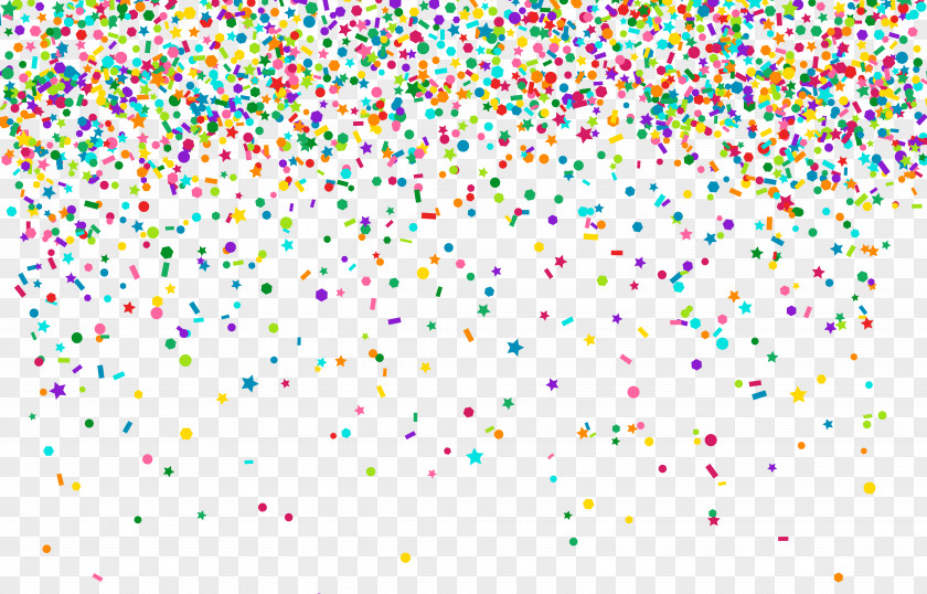 Confetti Floating Free Paper Clip Art PNG