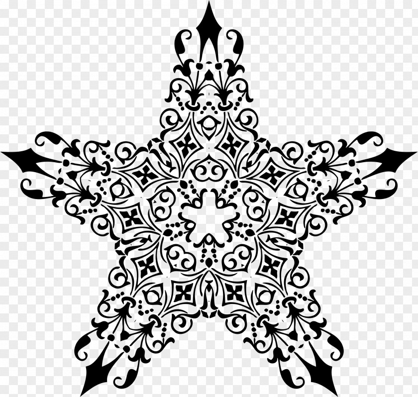 Ornamental Star Decorative Arts Ornament Clip Art PNG