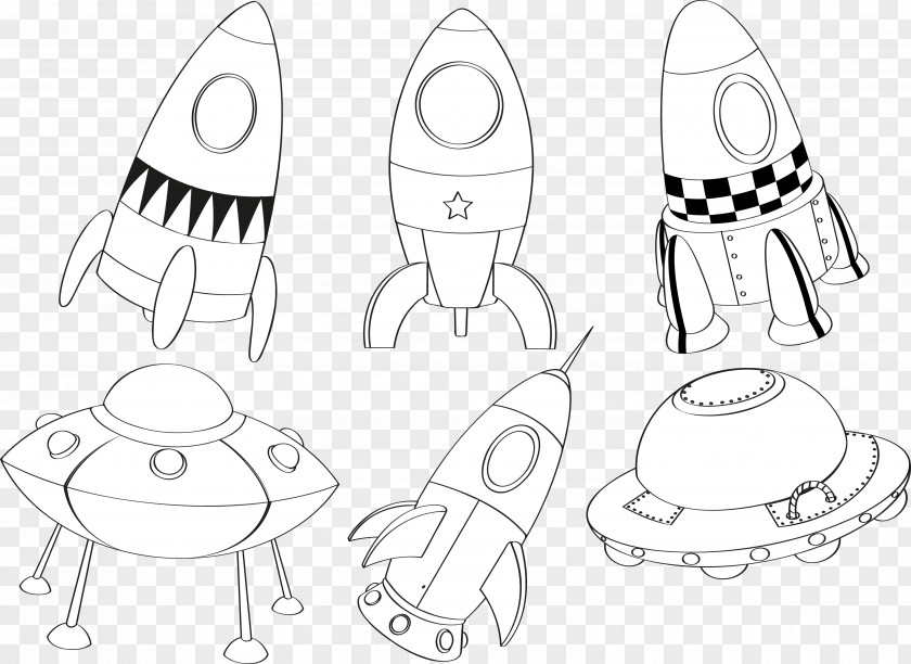 Rocket Drawing Spacecraft Illustration PNG
