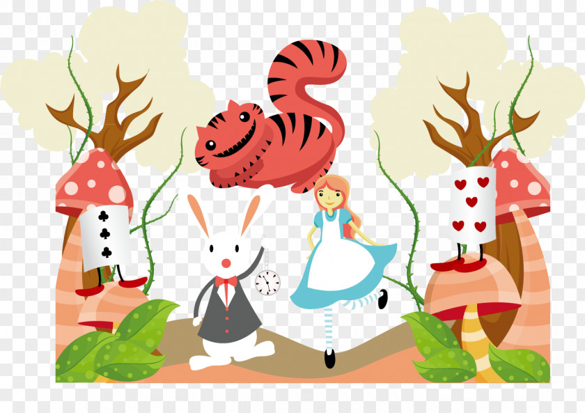 Alice In Wonderland Vector Pack Alices Adventures Cheshire Cat Through The Looking-glass. PNG
