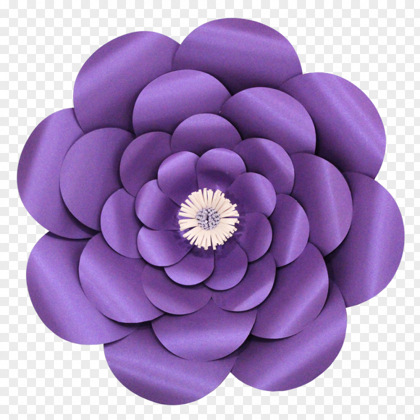 Flower Paper Bunting Violet Pom-pom PNG