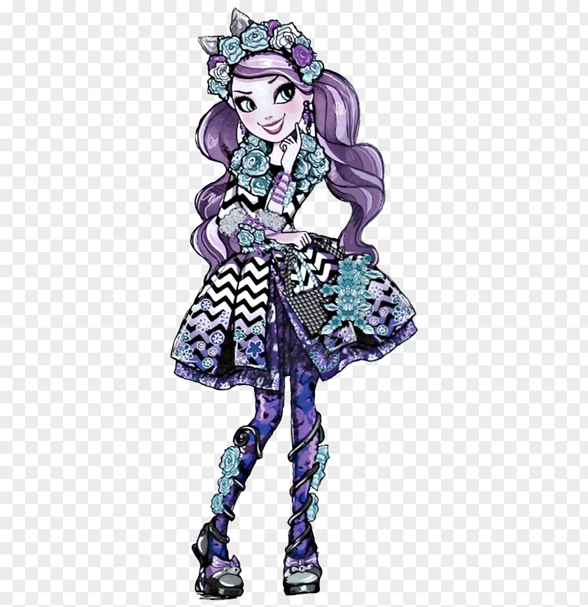 Queen Ever After High Cheshire Cat Of Hearts Doll PNG