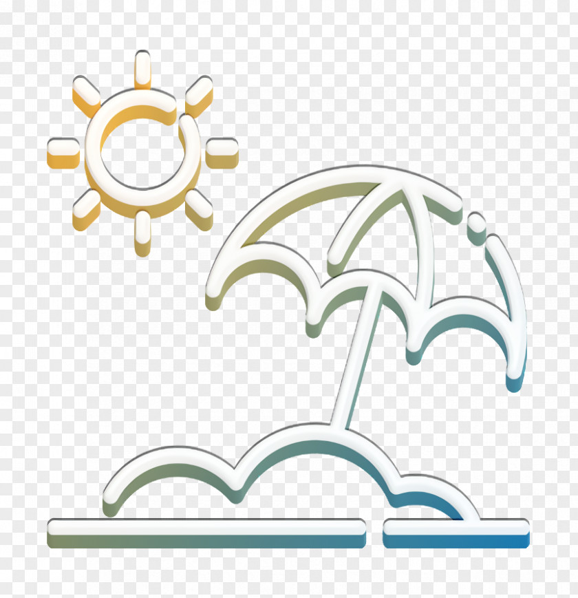 Sun Umbrella Icon Summer PNG