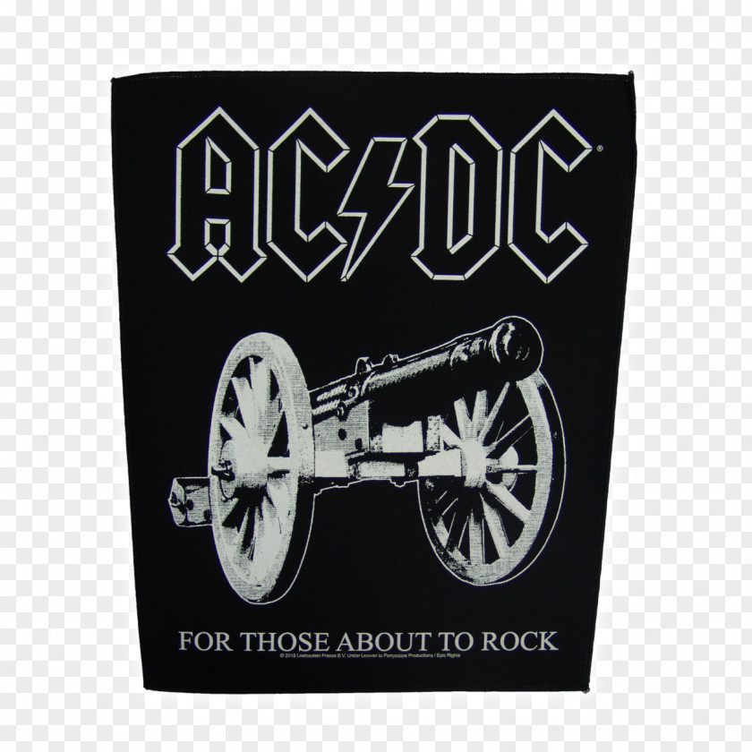 T-shirt AC/DC For Those About To Rock We Salute You Back In Black Logo PNG