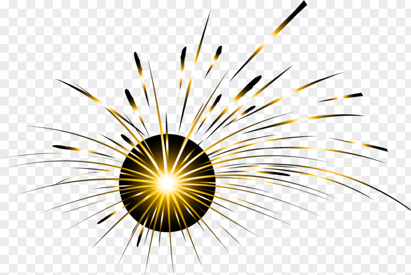 Dream Golden Halo Light Fireworks Pyrotechnics PNG