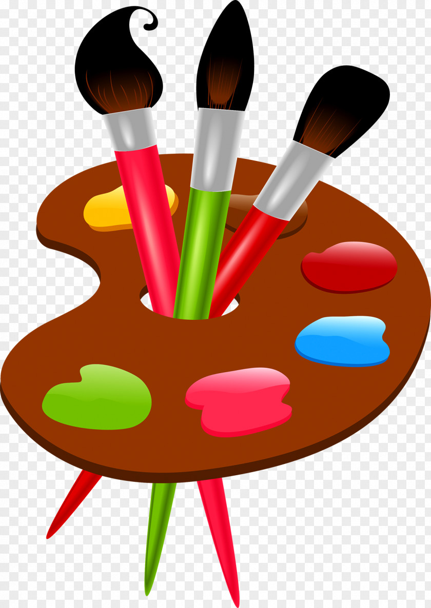 Paint Pen Color Wheel Paintbrush Clip Art PNG