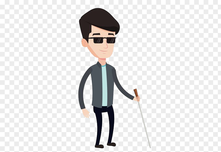 A Blind Man Walking Stock Photography Stick Clip Art PNG