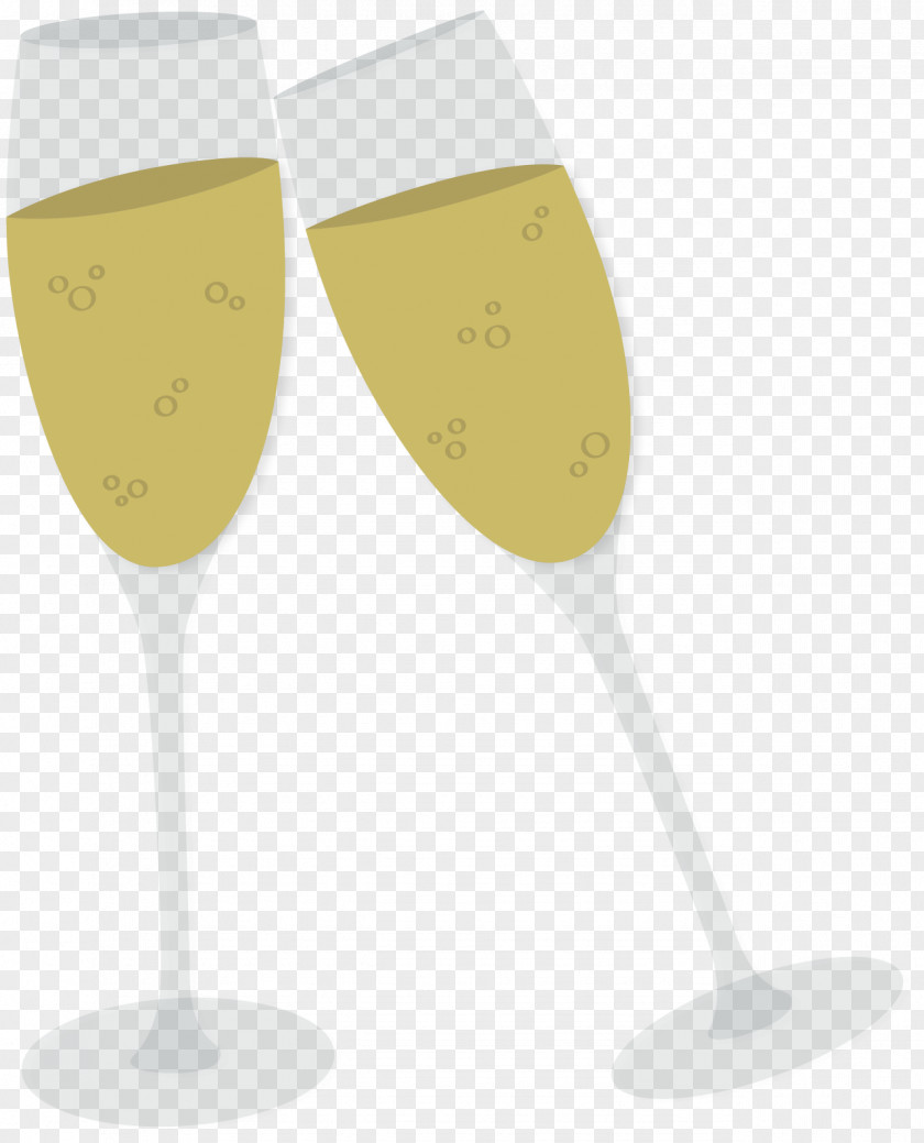 Cartoon Champagne Glass Sparkling Wine PNG