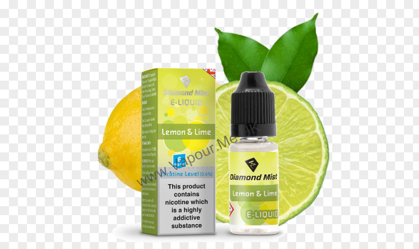 Lemon Electronic Cigarette Aerosol And Liquid Peach Lime PNG