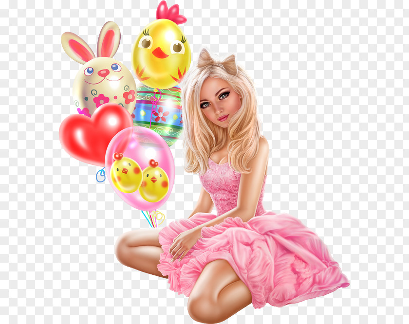 Woman Easter Clip Art PNG