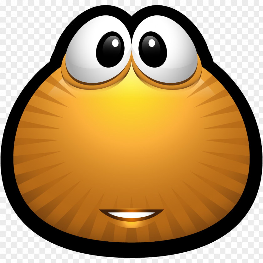 Brown Monsters 07 Emoticon Smiley Yellow Beak PNG
