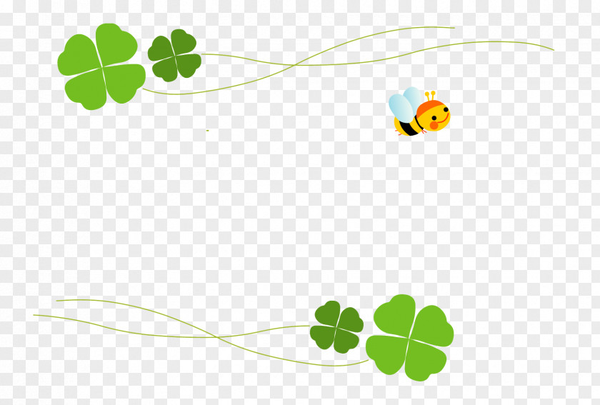 Clover Border Four-leaf PNG