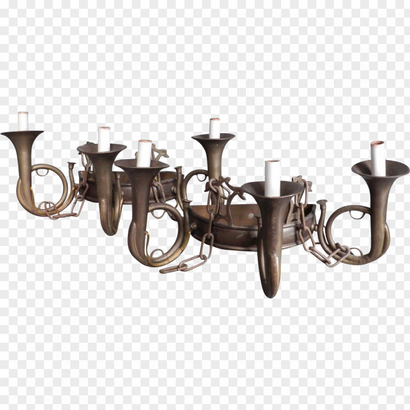 French Horn Brass Band Chandelier 01504 PNG
