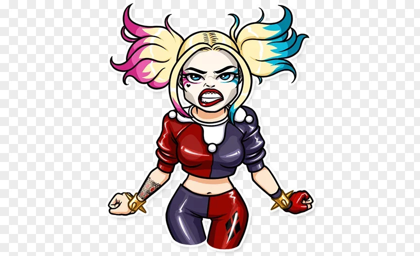Harley Quinn Joker Sticker Female Telegram PNG