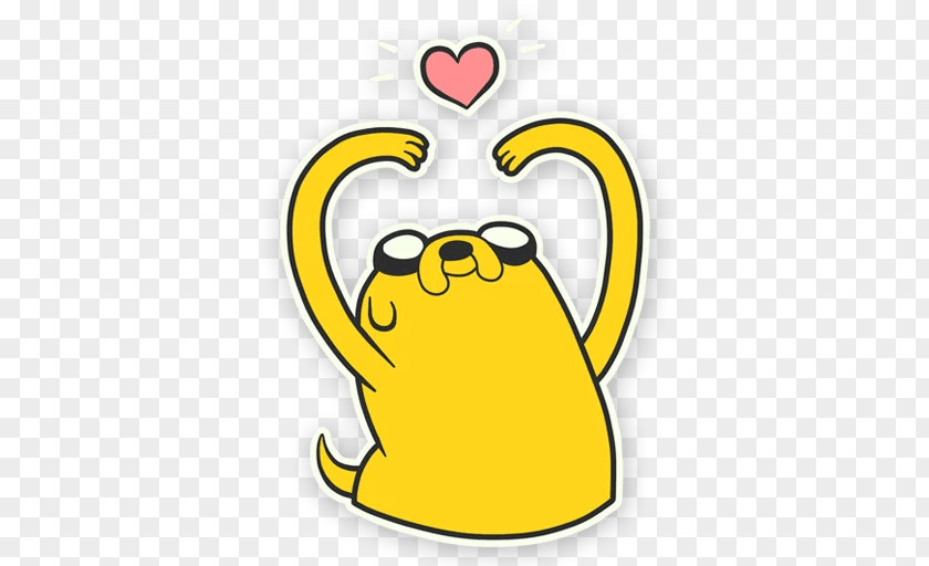 Adventure Time Jake The Dog Telegram Sticker VKontakte Clip Art PNG