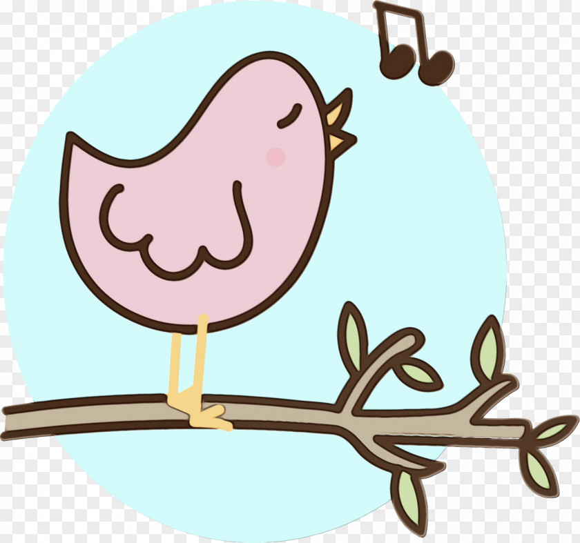 Bird Branch Cartoon Clip Art PNG