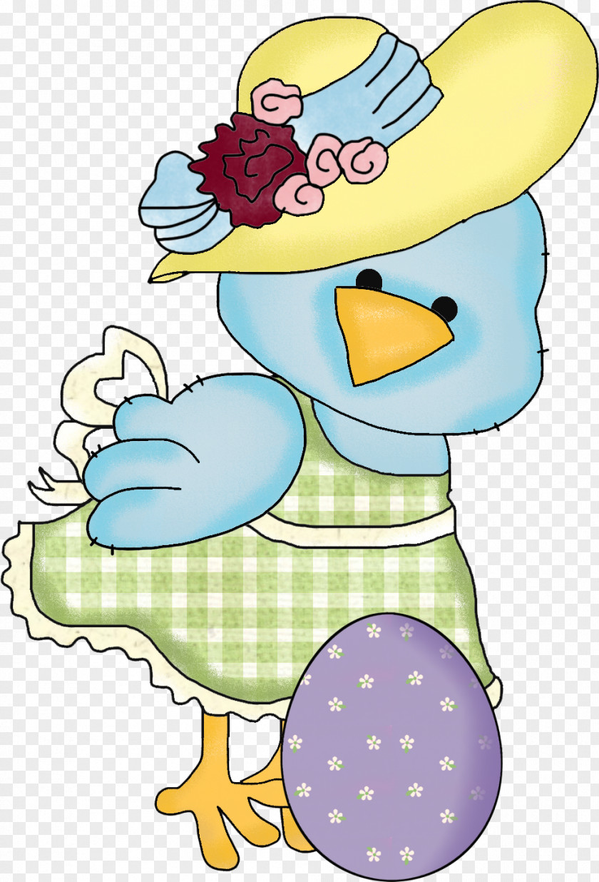 Cute Chick Easter Bunny Illustration PNG