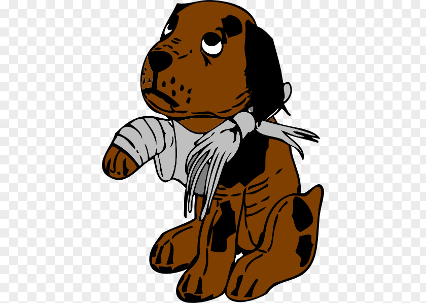 Dog Puppy Cartoon PNG , Broken Leg clipart PNG