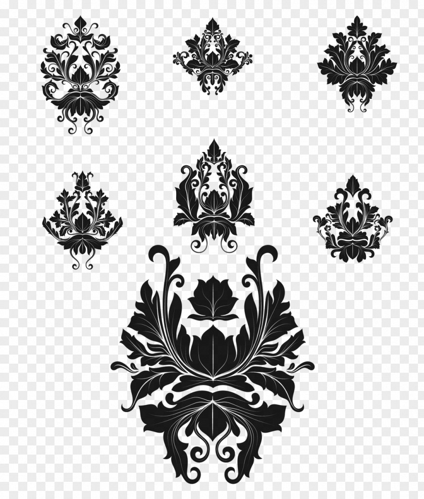 Art Deco Black And White PNG