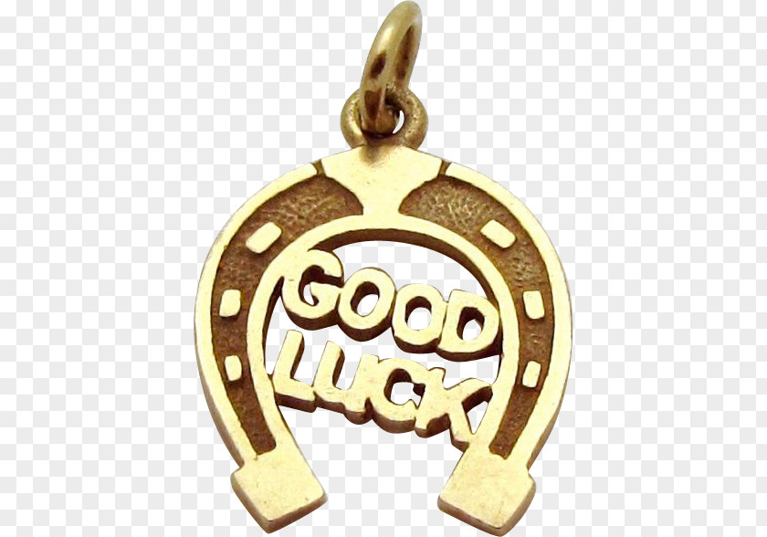 Horseshoe Good Luck Charm Locket PNG