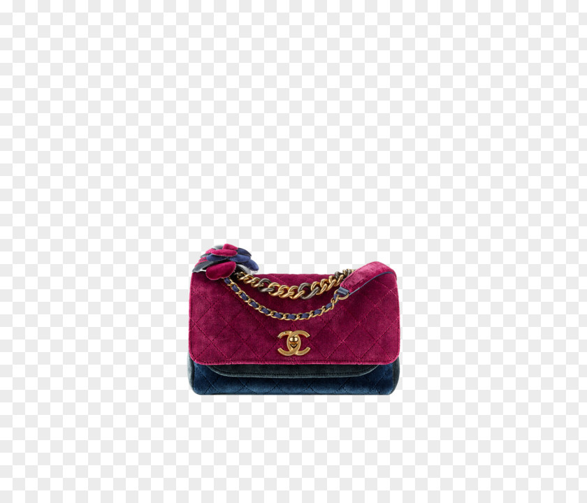 Chanel Handbag Suede Navy Blue PNG