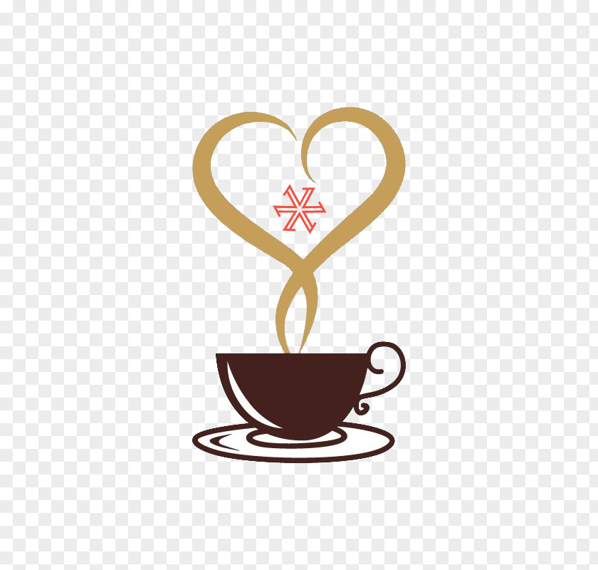 Coffee Cup Cappuccino Tea Heart PNG