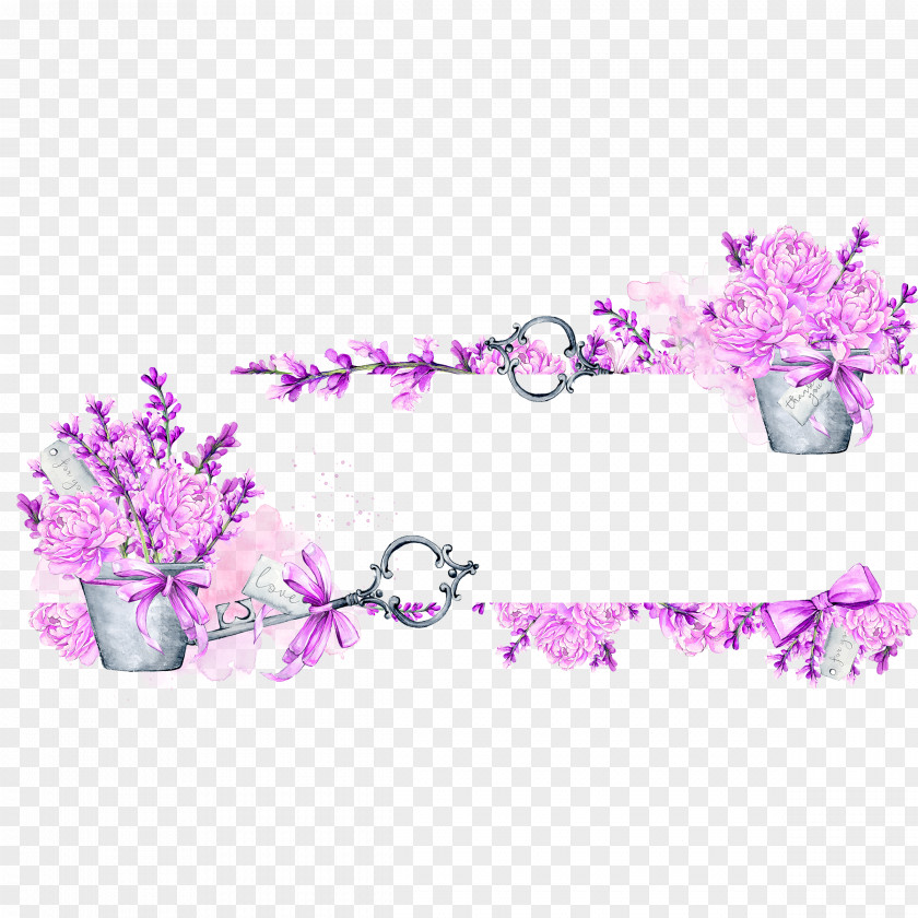 Romantic Flower Clip Art PNG