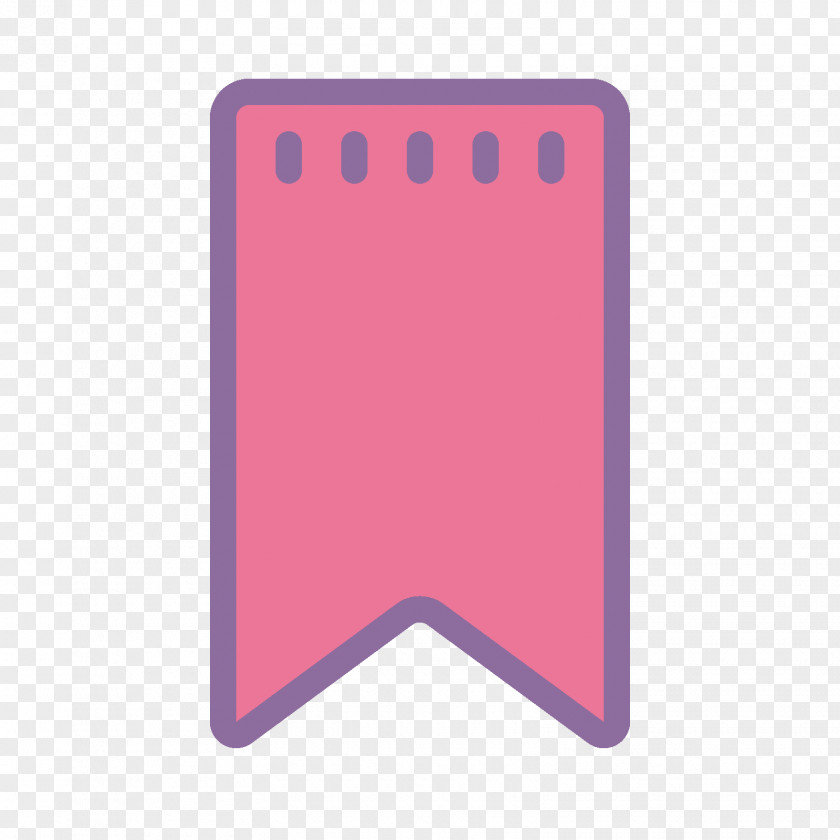 Bookmark Magenta Purple Violet Rectangle PNG