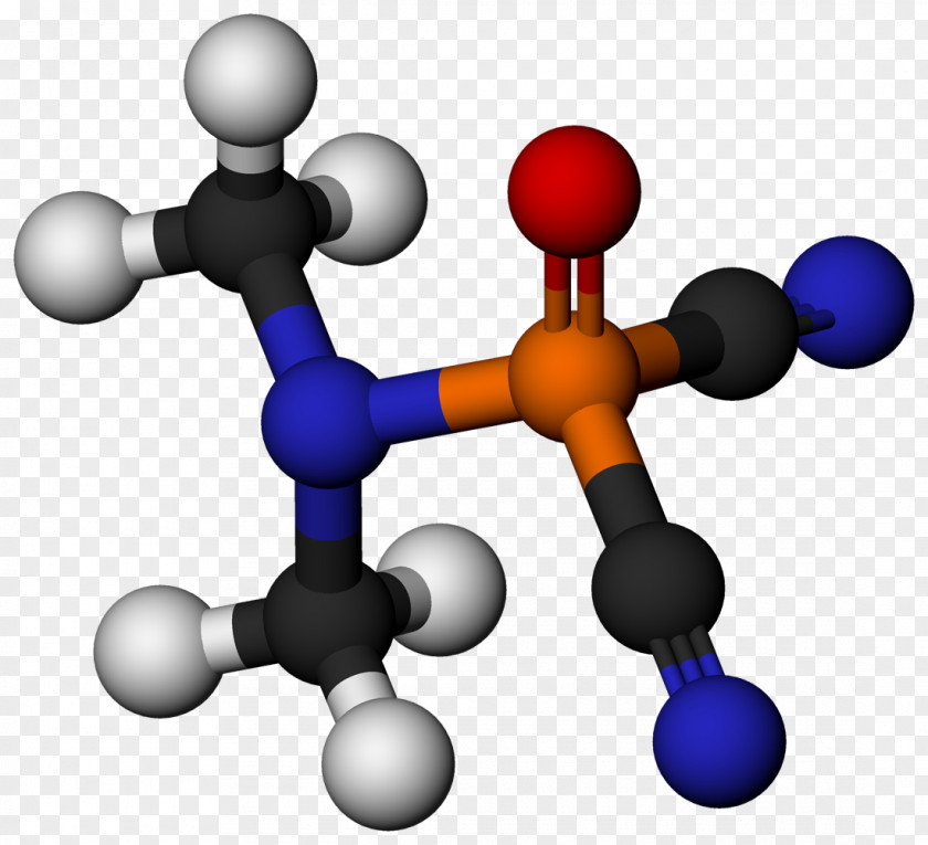 Cyanide Nerve Agent Tabun Chemistry Gas Molecule PNG