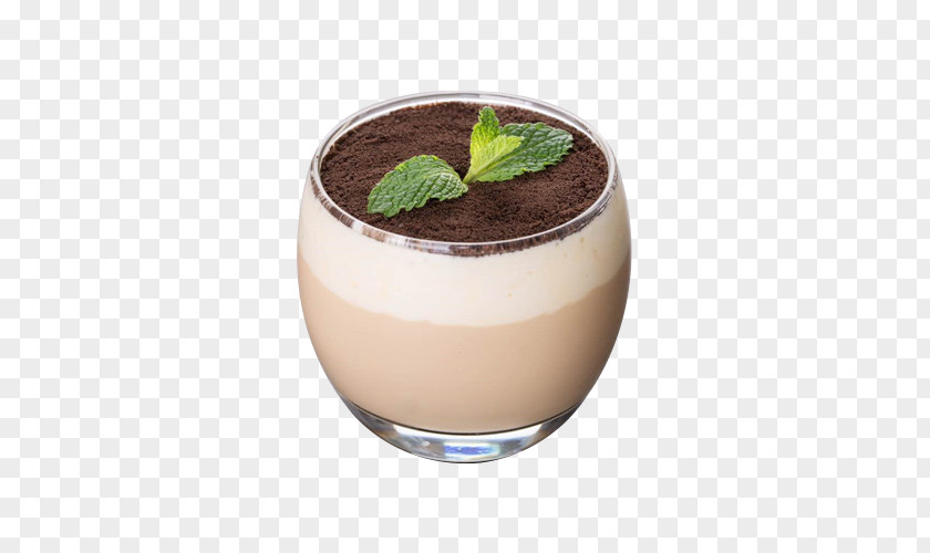 Potted Milk Tea In An Egg Shaped Glass Ice Cream Bubble PNG