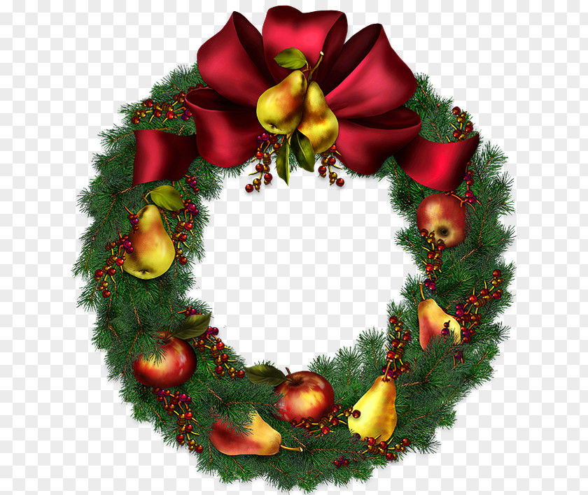 Christmas Wreath Transparent Clipart Picture Clip Art PNG