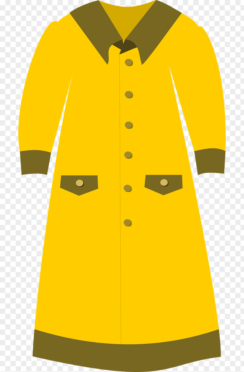 Dress Yellow Fashion Coat Clip Art PNG