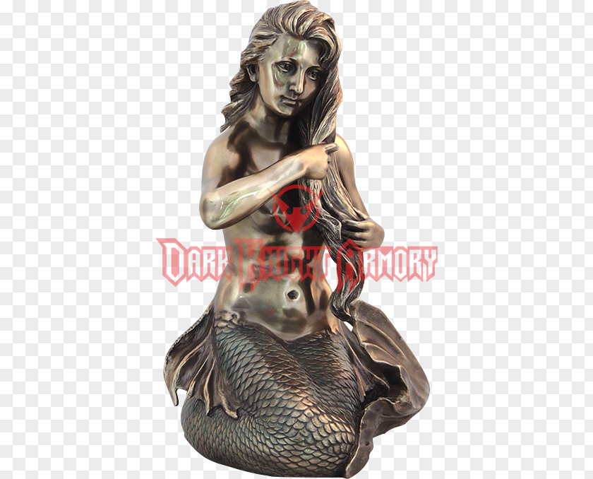 Mermaid Hair Bronze Sculpture Statue Ice PNG