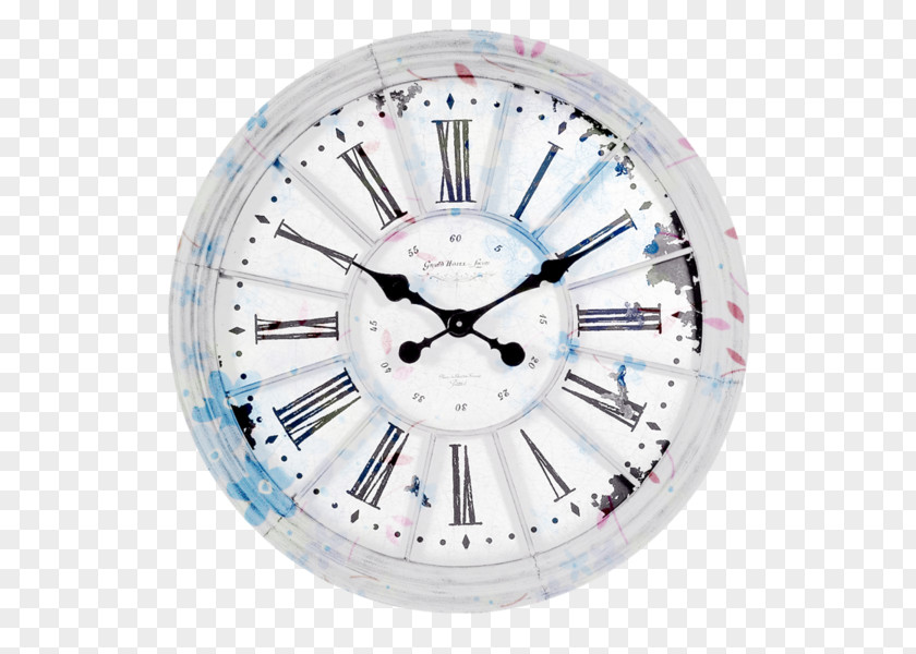 European Minimalist Roman Numerals Clock Face Time PNG