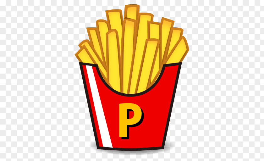 French Fries Fast Food Emoji Sticker Text Messaging PNG