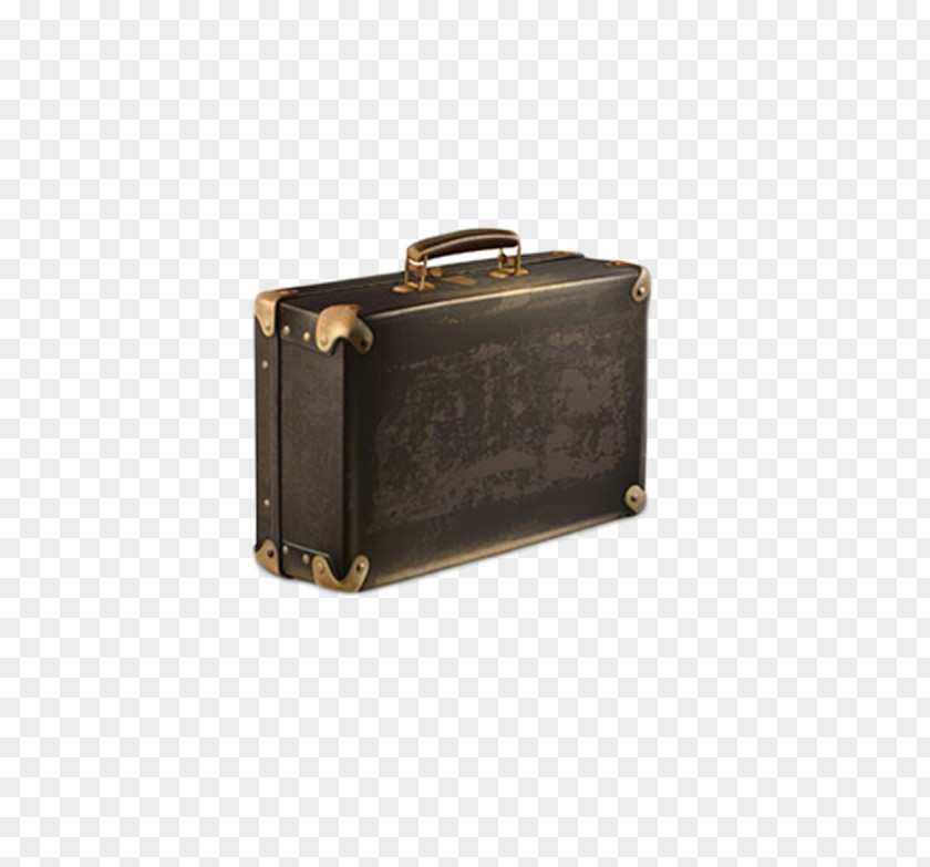 Retro Hand Luggage Suitcase Baggage Travel PNG
