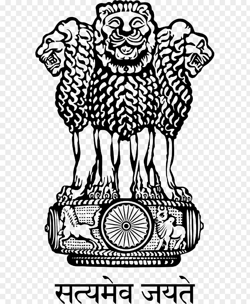 Symbol Varanasi Lion Capital Of Ashoka Devanagari Satyameva Jayate State Emblem India PNG