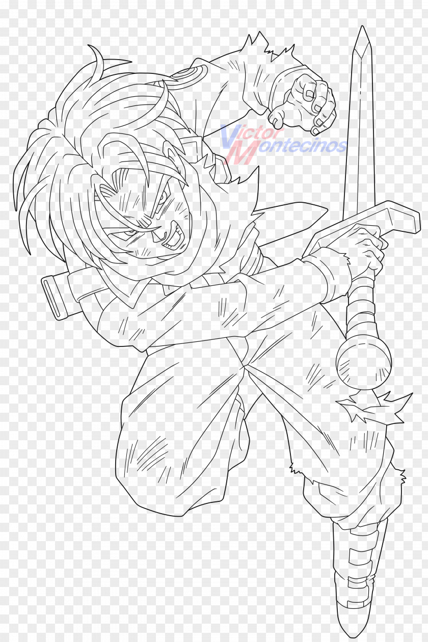 Dragon Ball Black And White Line Art Flower Sketch PNG
