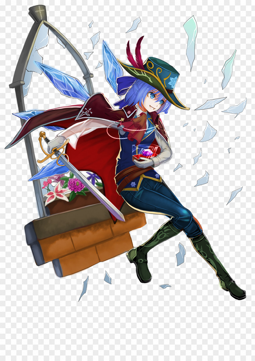 Female Swordsman Cirno Yōsei Wix.com Vision Legendary Creature PNG